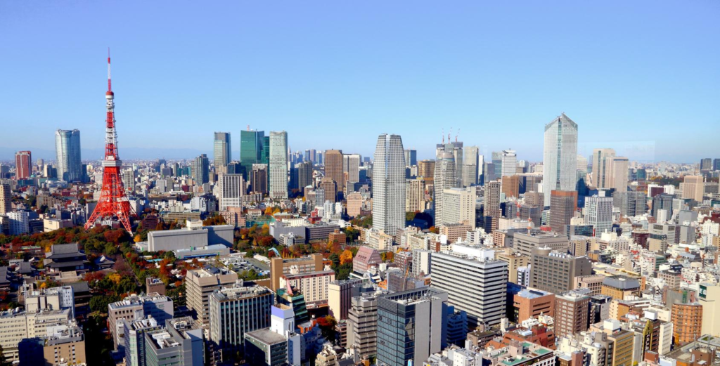 Tokyo skyline Japan