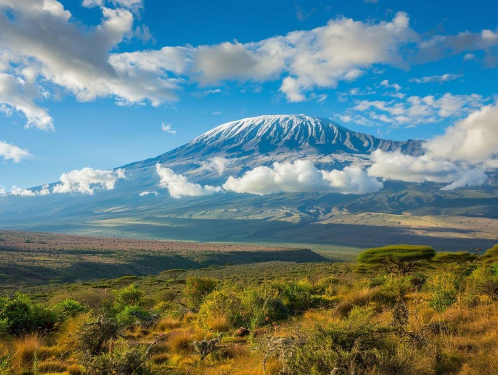 Snow-capped Mount Kilimanjaro, Tanzania