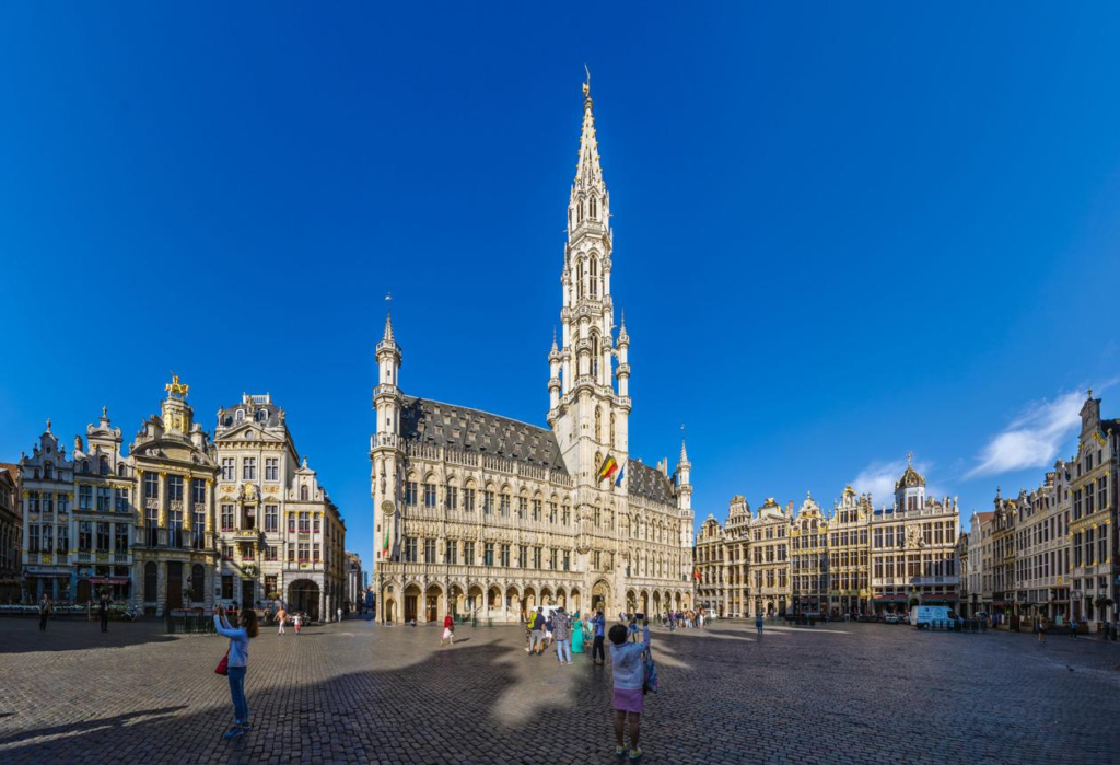 Historic Grand Place square in Brussels, Belgium.