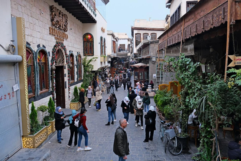 Historic streets of Damascus Old City, Syria