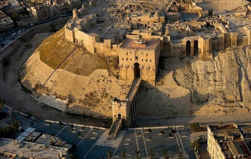The medieval Aleppo Citadel in Syria