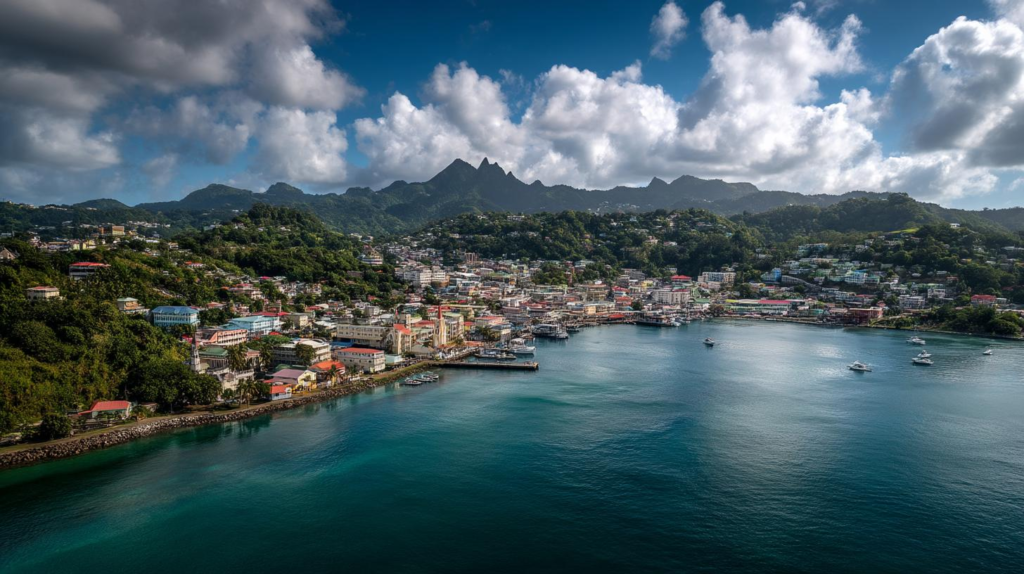 Active volcanic area and hot springs in Soufriere, Saint Lucia