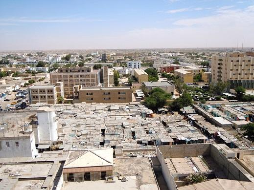 Panoramic view of Nouakchott, the capital of Mauritania