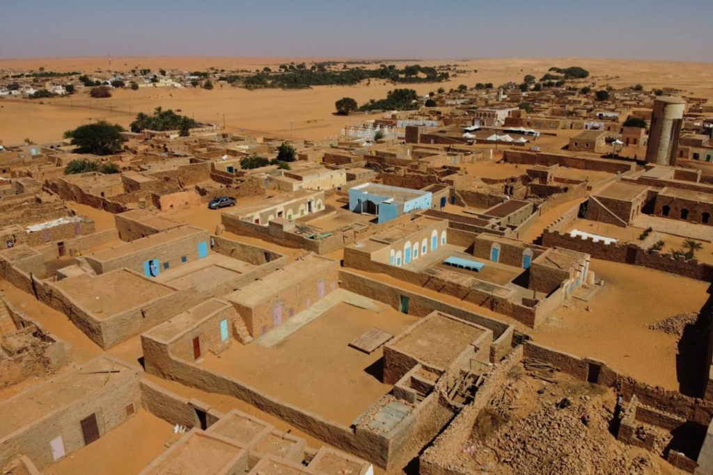 Historic town of Chinguetti in the Mauritanian desert
