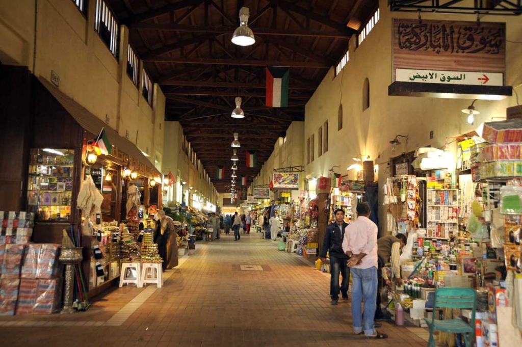 Traditional market at Souq Al Mubarakiya in Kuwait City.
