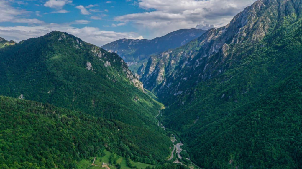 Mountain landscapes in Rugova Valley, Kosovo.