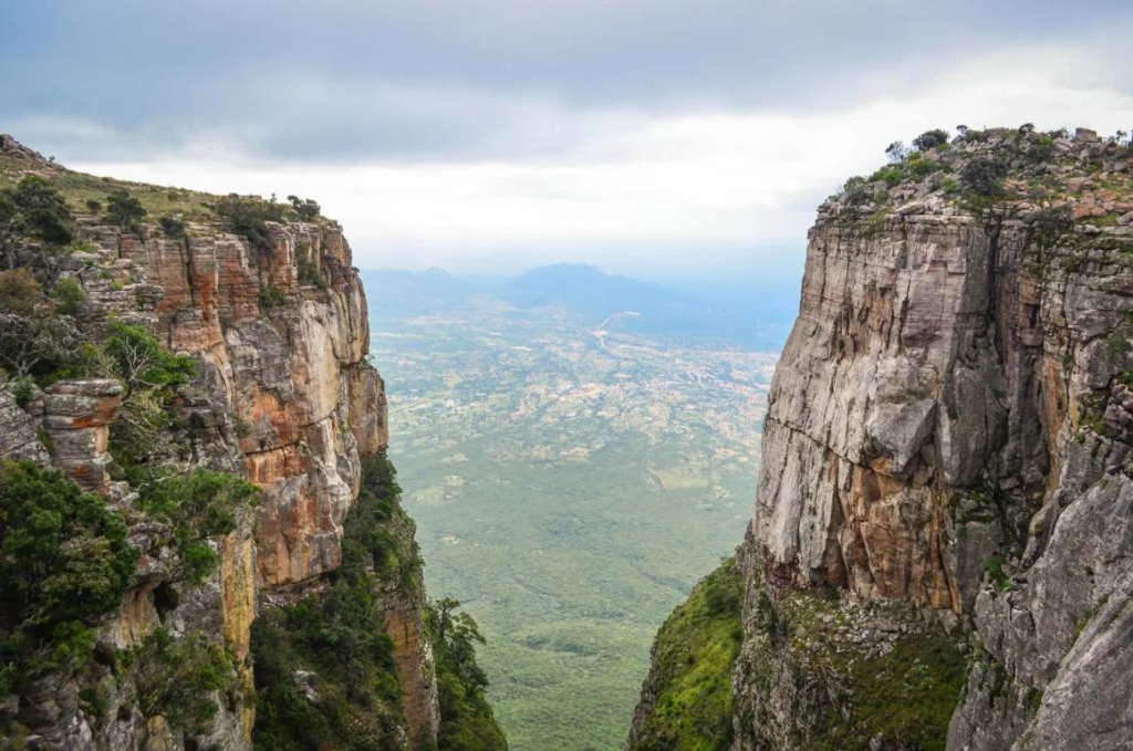 Dramatic cliffs and mountain views at Tundavala Gap in Angola.