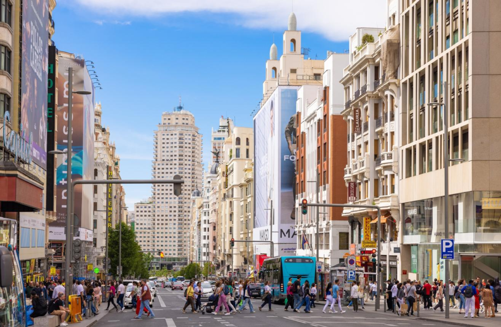 Madrid urban streets Spain