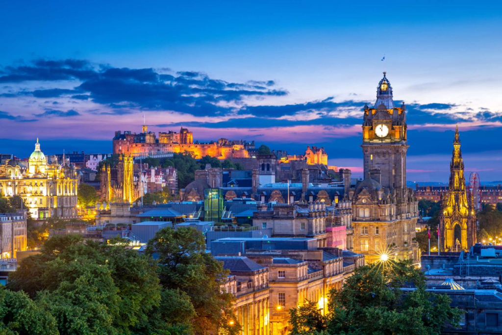 Edinburgh skyline Scotland
