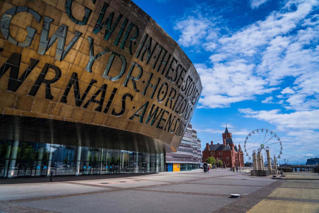Cardiff urban landmarks Wales