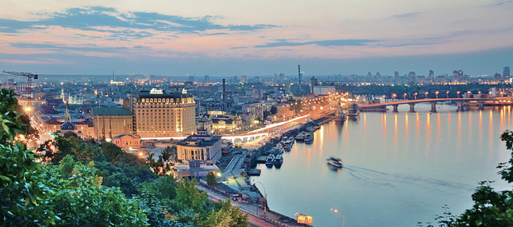 Kyiv cityscape Ukraine
