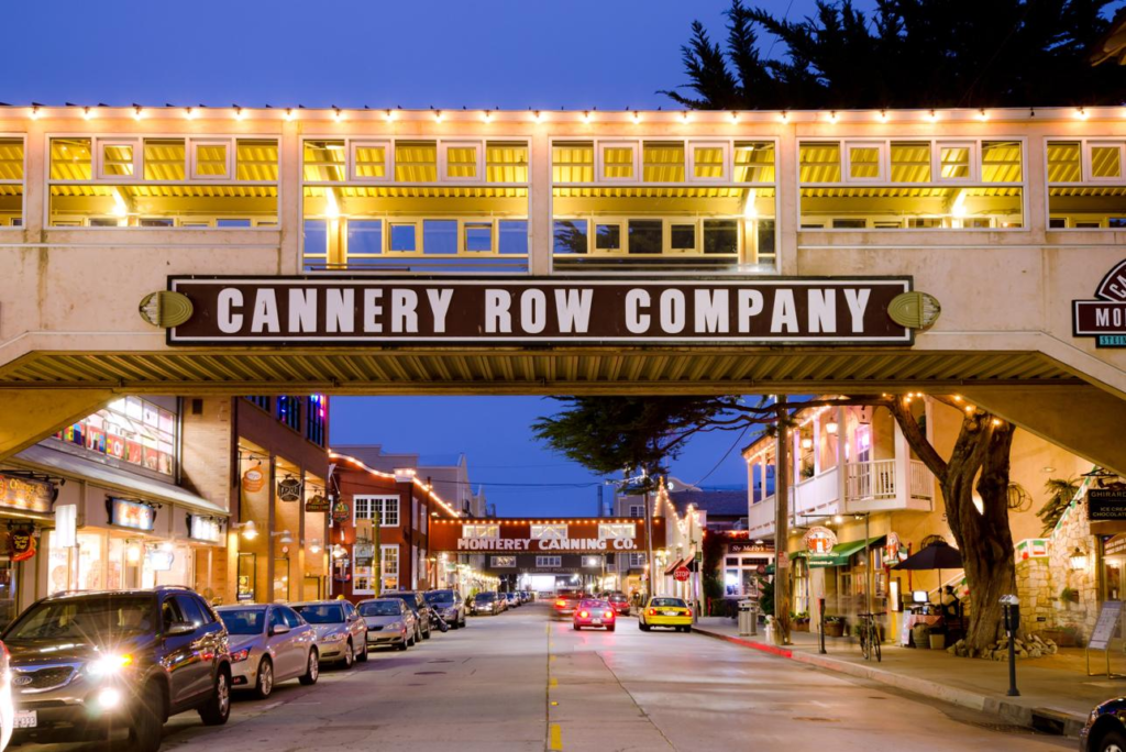 Cannery Row waterfront area in Monterey California.