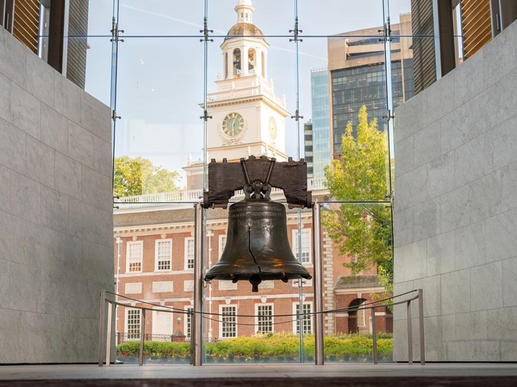 Liberty Bell historic attraction in Philadelphia.
