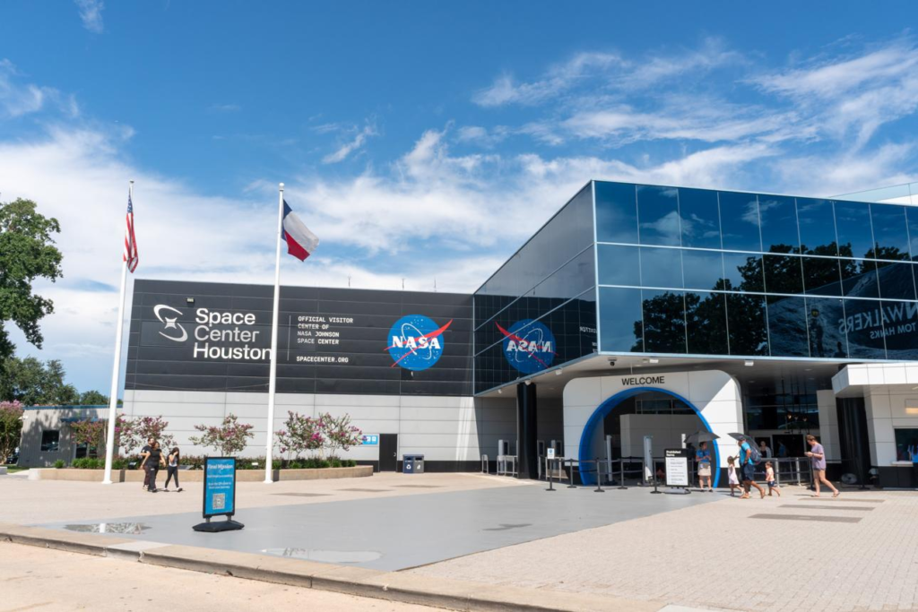 Space Center Houston visitor complex in Texas.