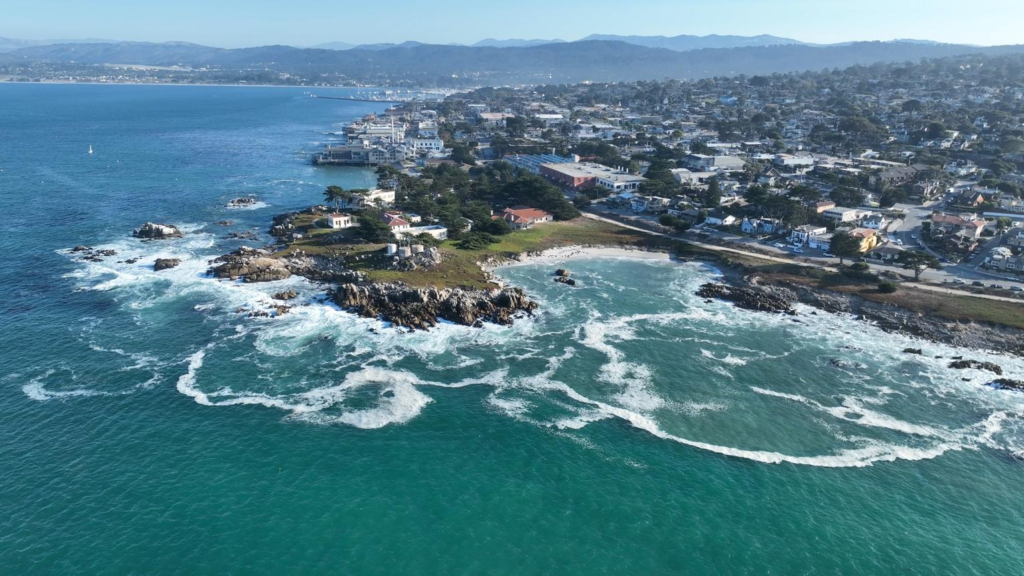 Pacific coastline near Monterey California.