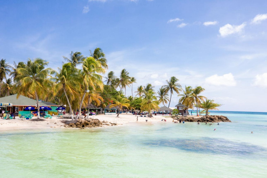 Pigeon Point beach in Tobago, Trinidad and Tobago