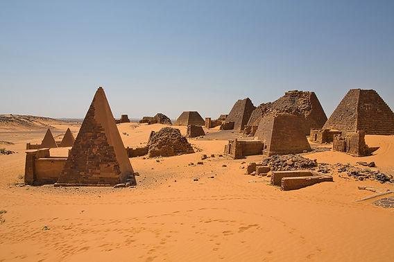 Ancient pyramids of Meroë in Sudan.