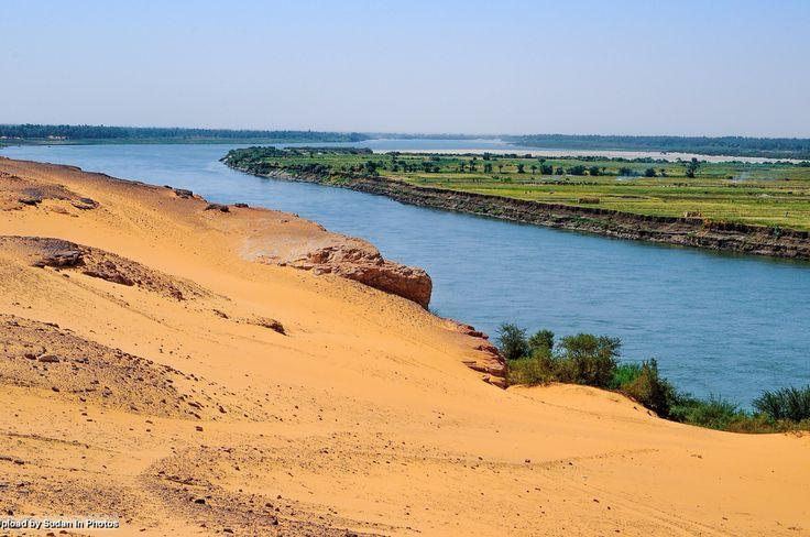 Nile River landscape in Sudan.