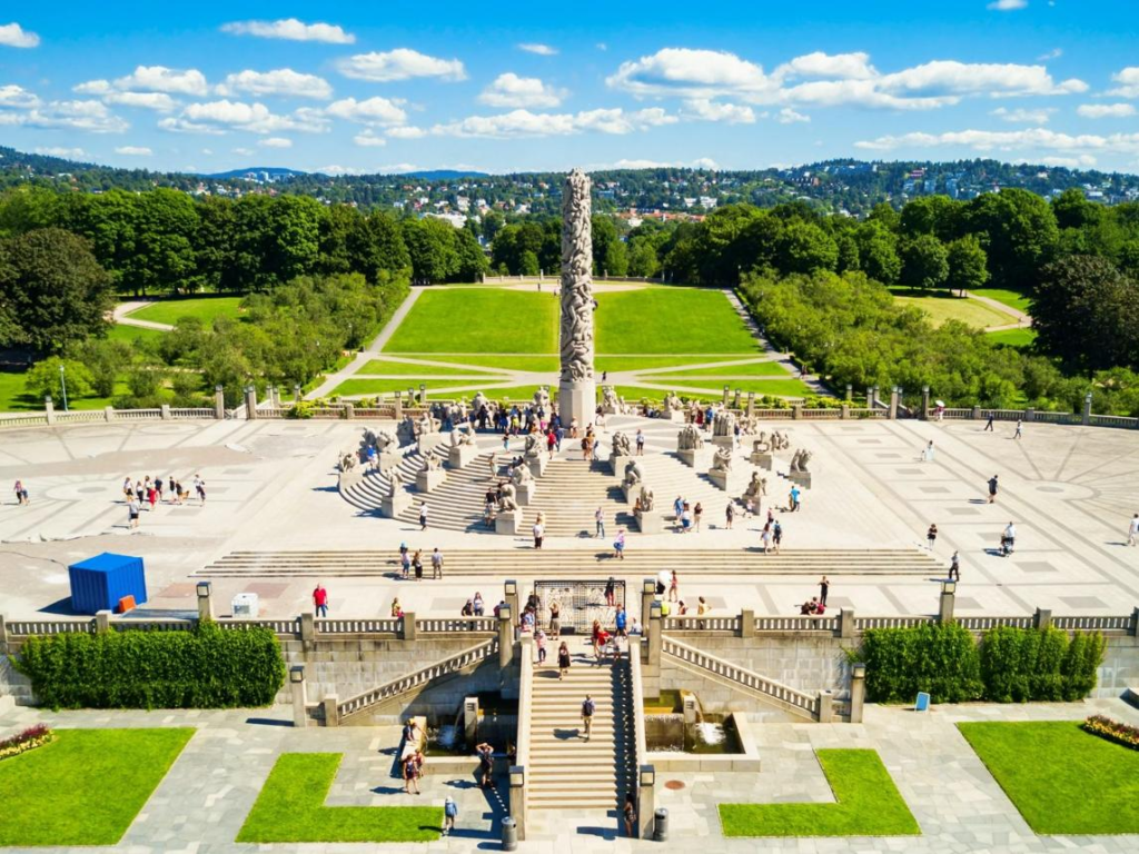 Vigeland Sculpture Park in Oslo, Norway.
